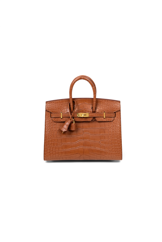 Hermés Birkin 25 Matte Alligator Gold GHW