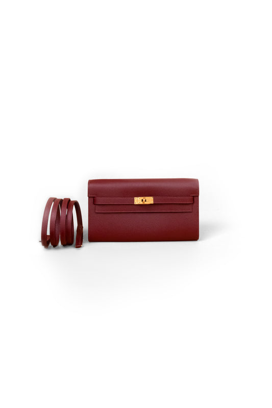 Hermes Kelly To Go Rouge H GHW