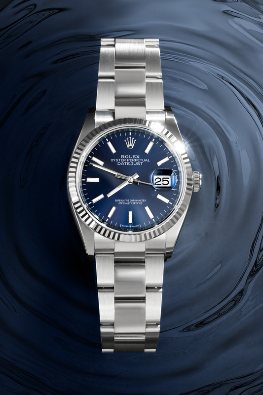 Rolex Datejust 36MM in White Gold with Blue Dial