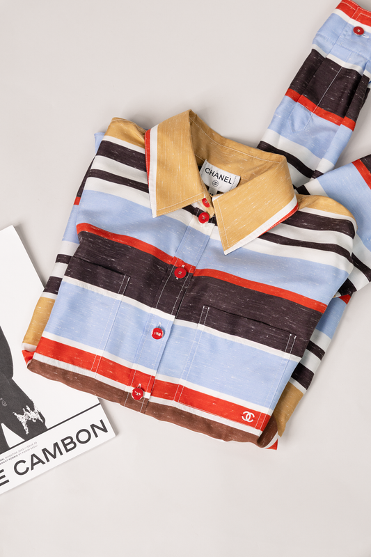 Chanel Striped Multicolor Top
