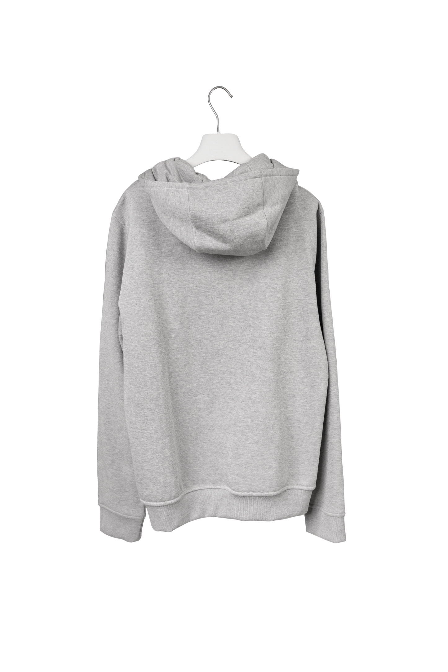 Hermès Sweat A Capuche Patch Cuir in Gris Clair