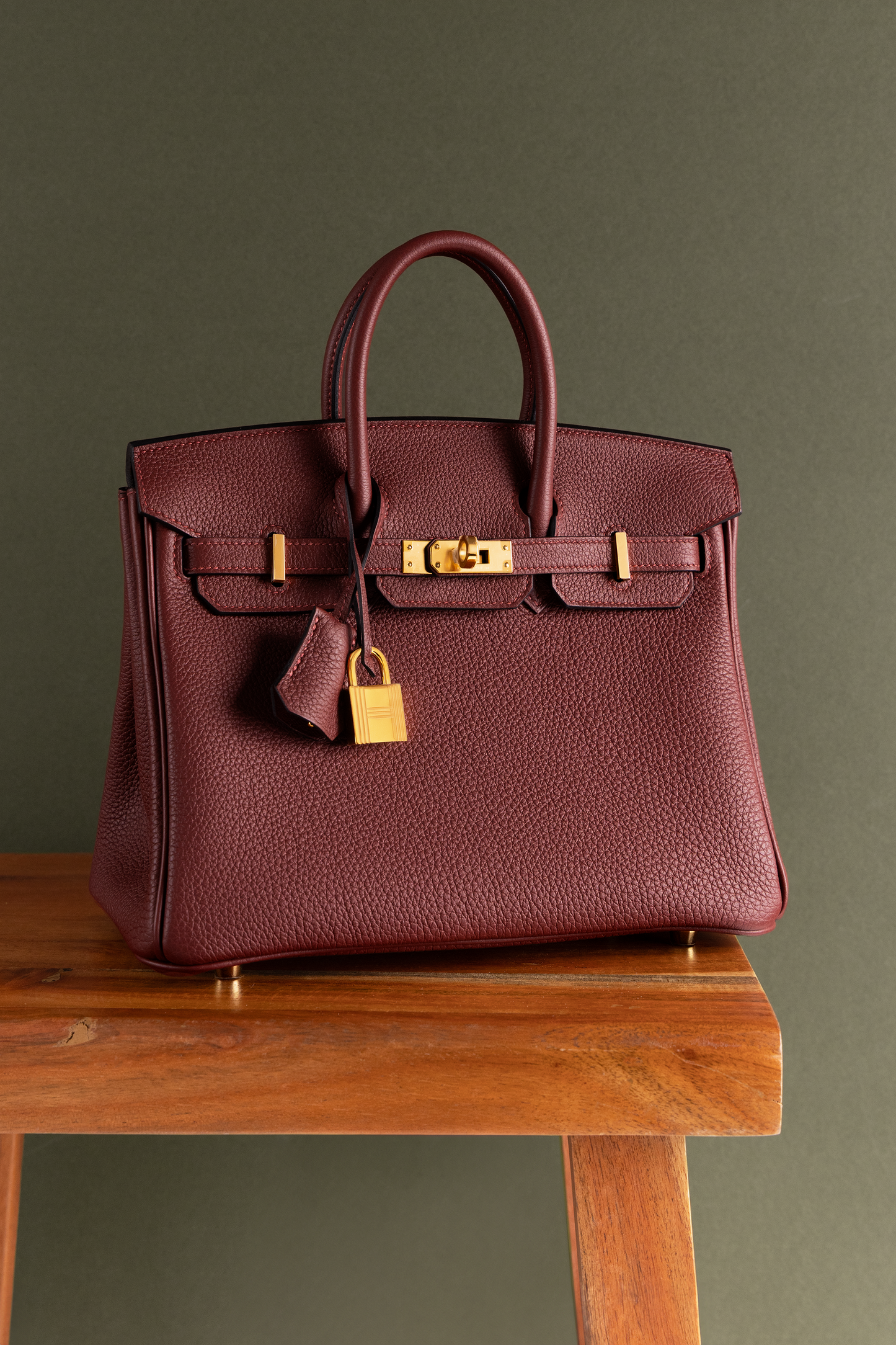 Hermès Birkin 25 Togo Rouge H GHW