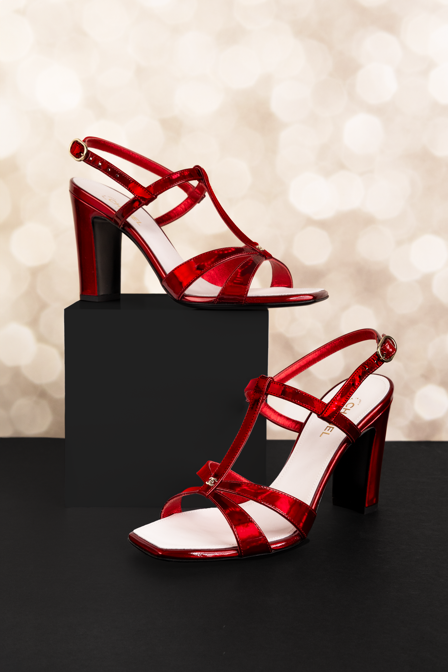 Chanel Slingbacks in Rouge