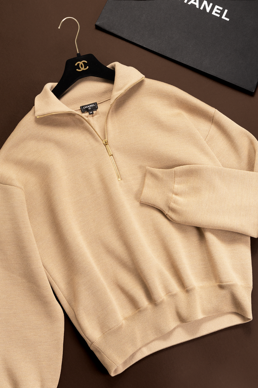 Chanel Beige Pullover Sweater
