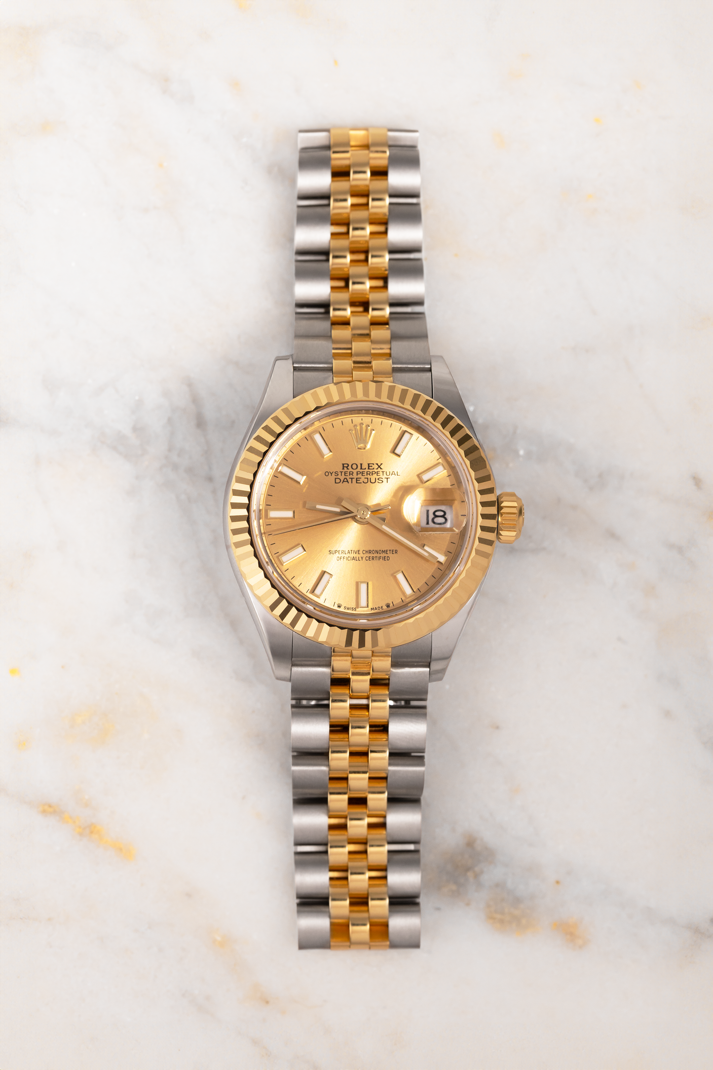 Rolex Lady-Datejust Two-Tone Watch 28MM