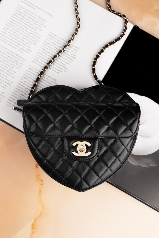 Chanel Heart Bag in Black