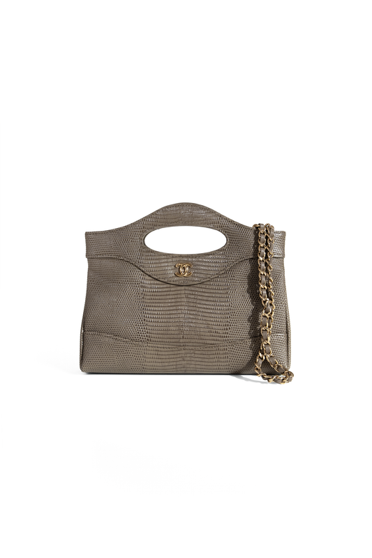Chanel 31 Mini in Dark Grey Lizard