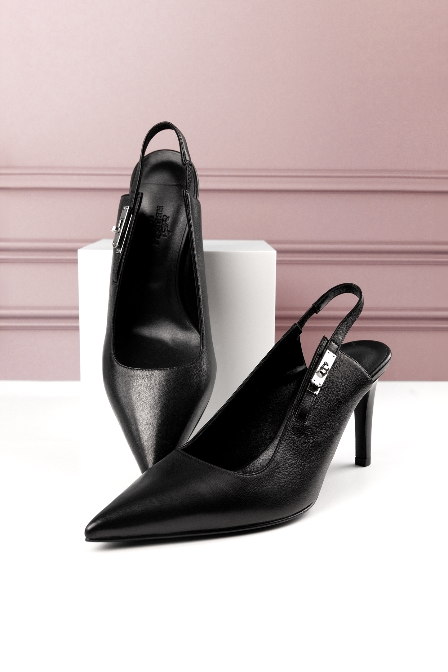 Hermès Lover 80 Pumps in Black PHW