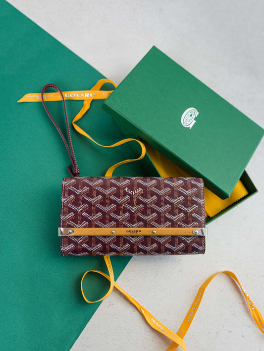 Goyard Mini Monte Carlo Clutch Bordeaux