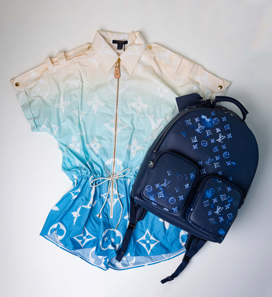 Louis Vuitton Multipocket Backpack and Monogram Romper