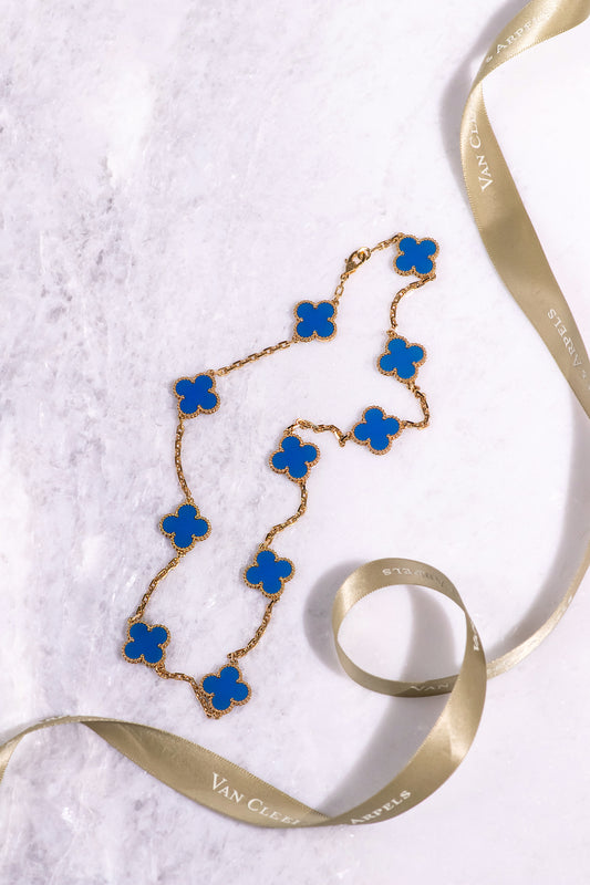 Van Cleef & Arpels Blue Agate Necklace