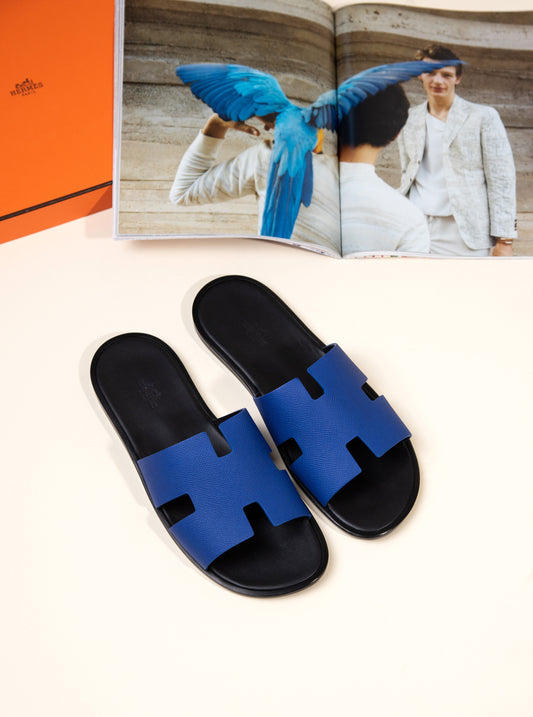 Hermès - Izmir Sandals in Blue