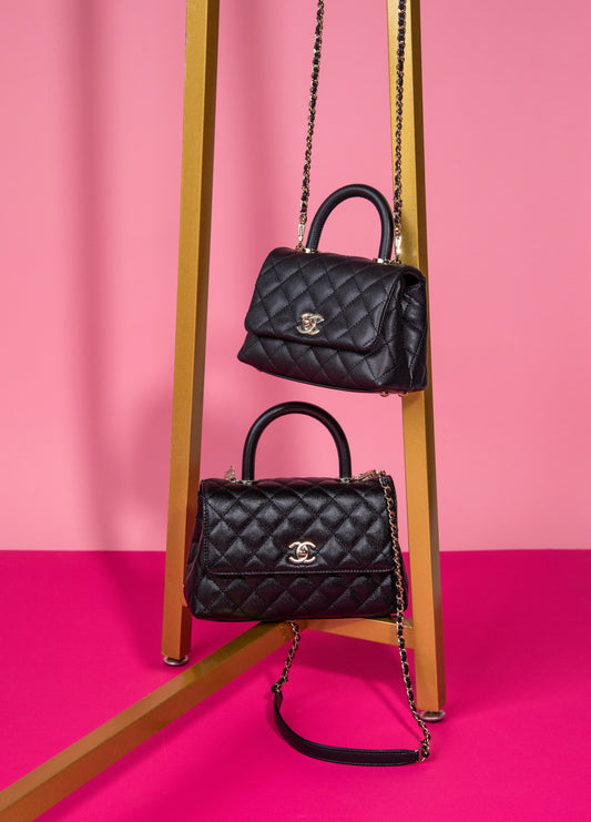 Chanel Black Micro & Small Caviar Bags