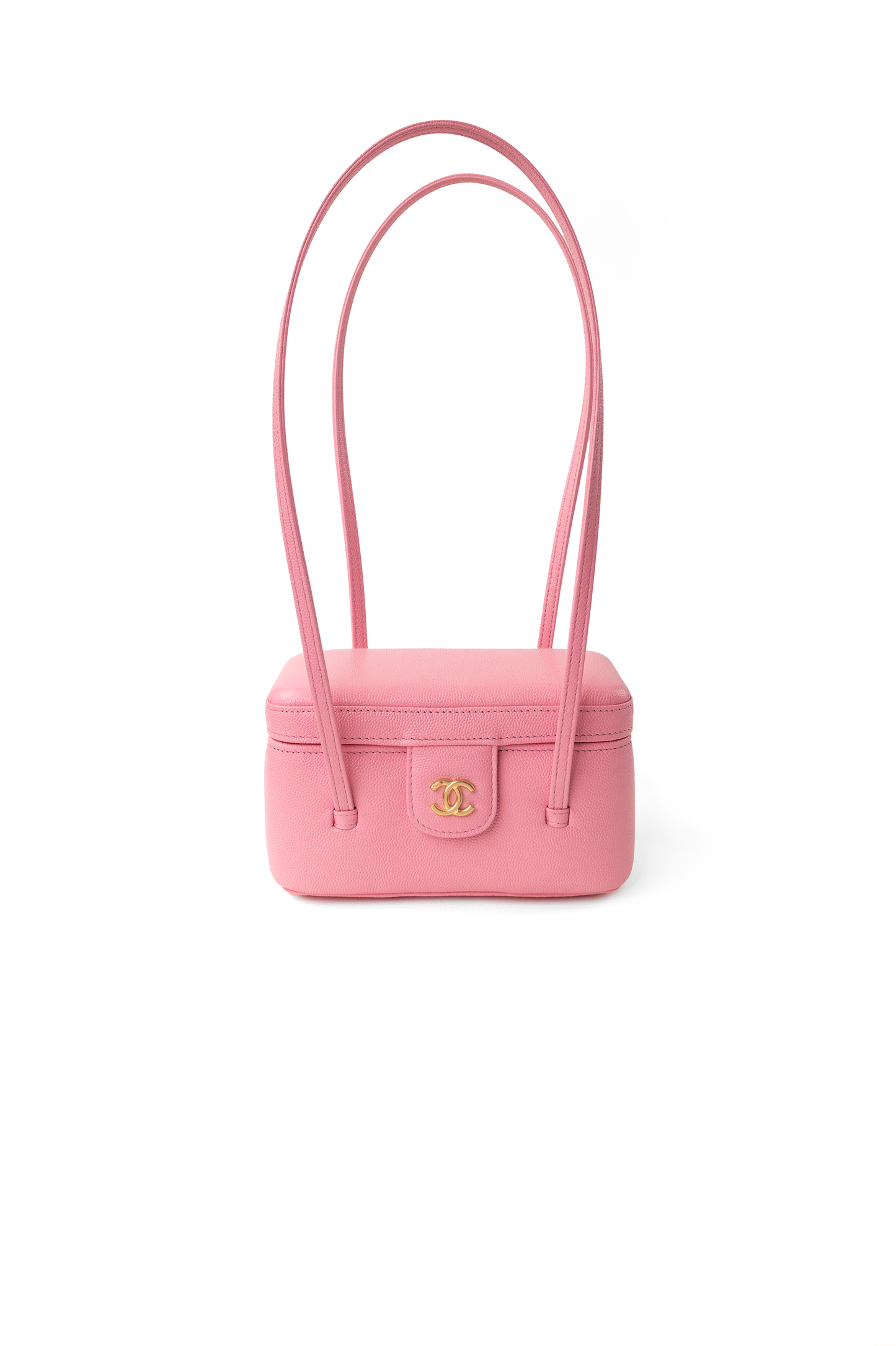 Chanel Long Vanity with Leather Straps in Pink