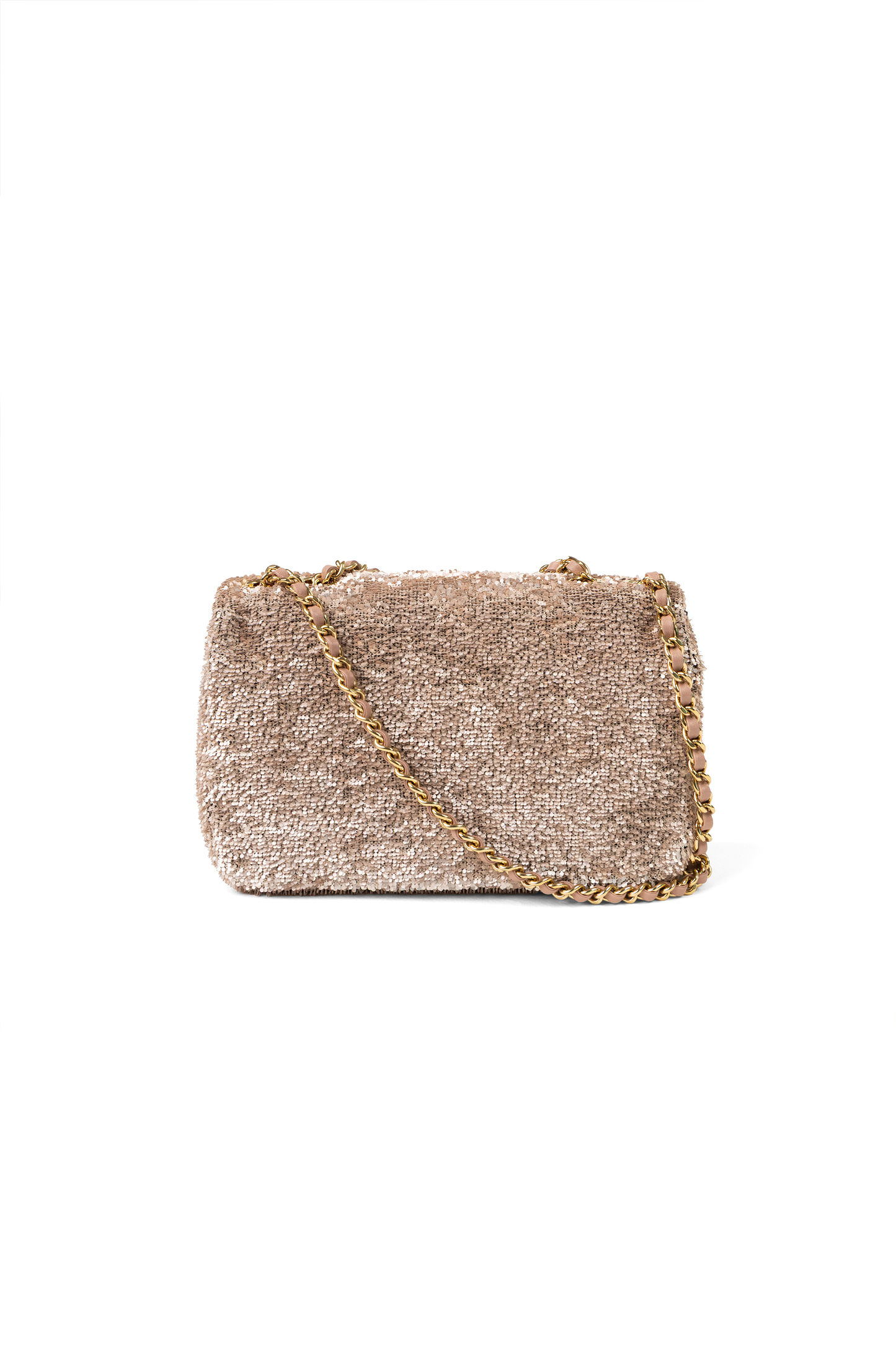 Chanel Mini Sequin Flap Bag in Rose