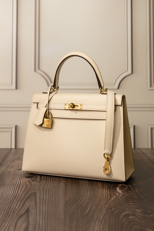 Hermès Kelly 25 Epsom Nata GHW