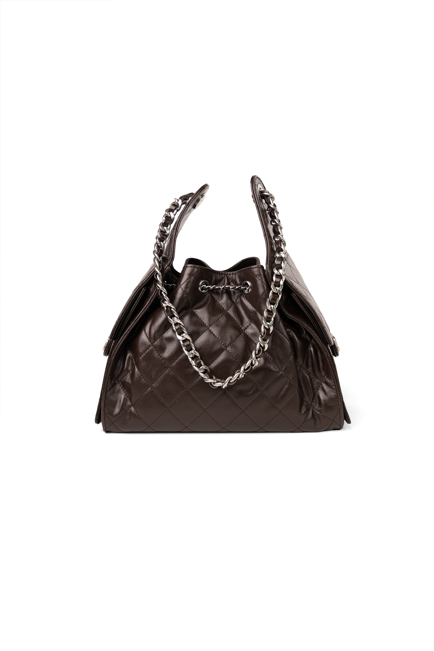 Chanel Small Hobo 25 Bag in Dark Brown