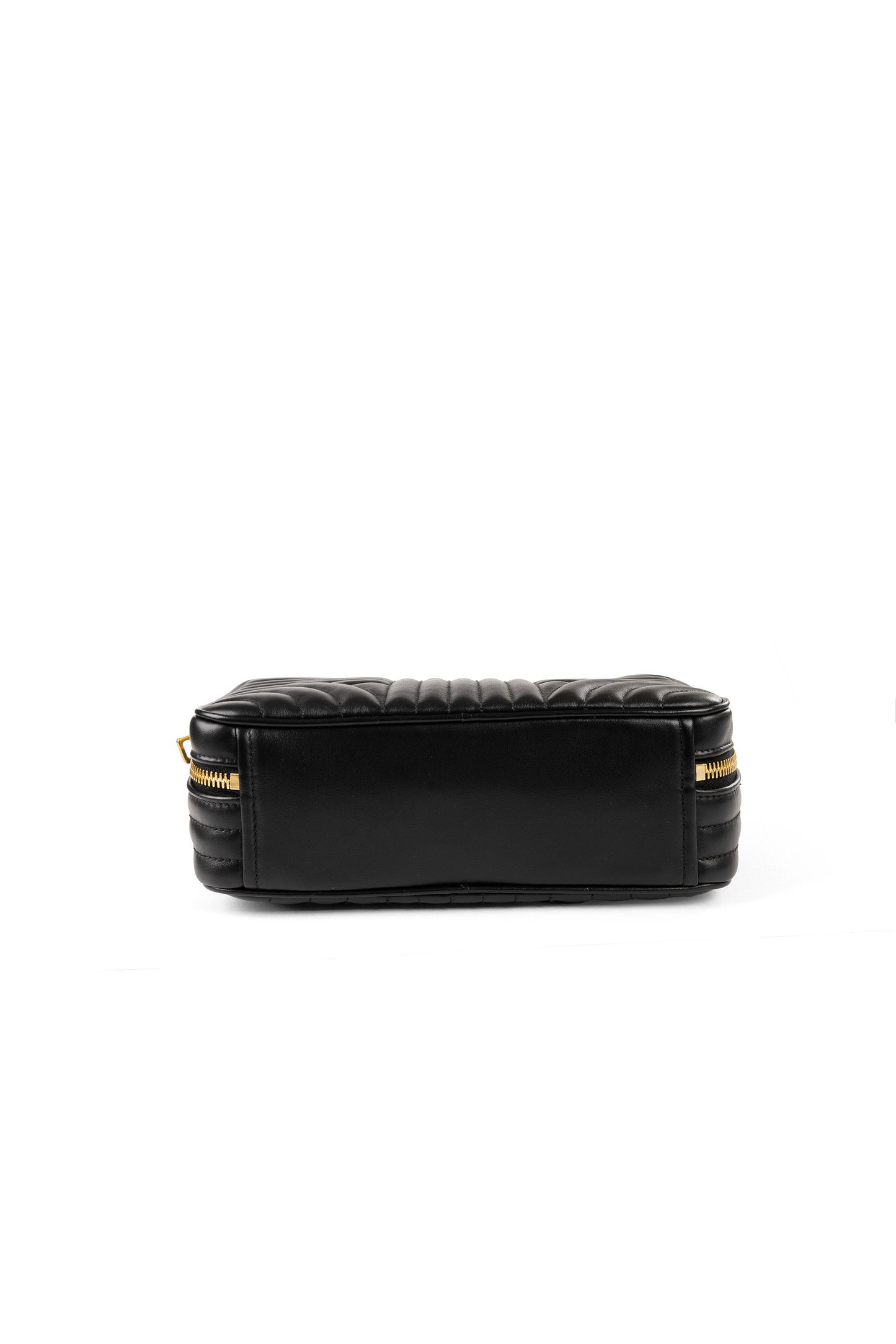 Prada Black Leather Quilted Top Handle Bag