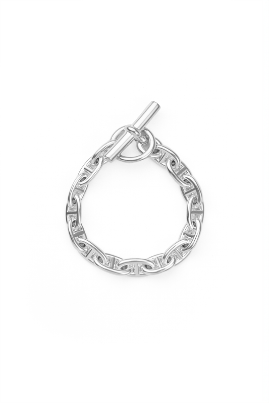 Hermès Chaine d'Ancre Silver Bracelet