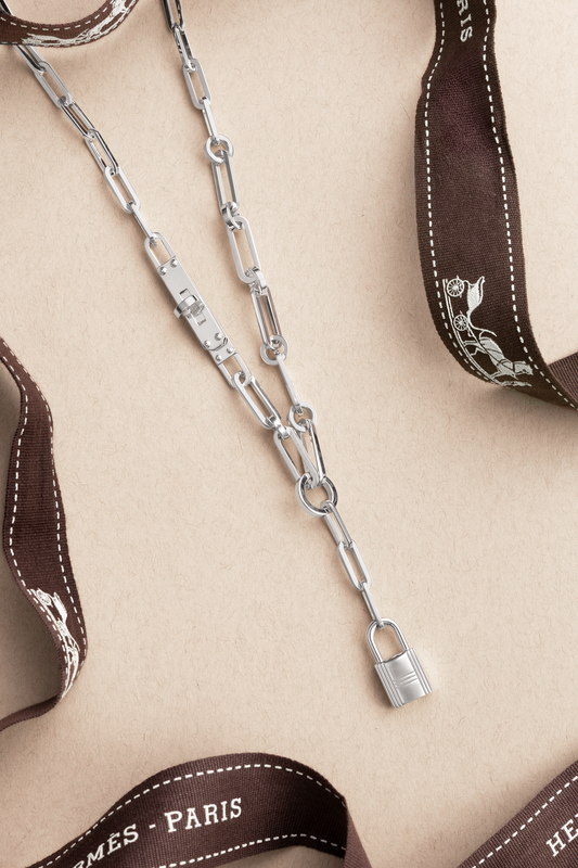 Hermès Kelly Chaine Silver Necklace