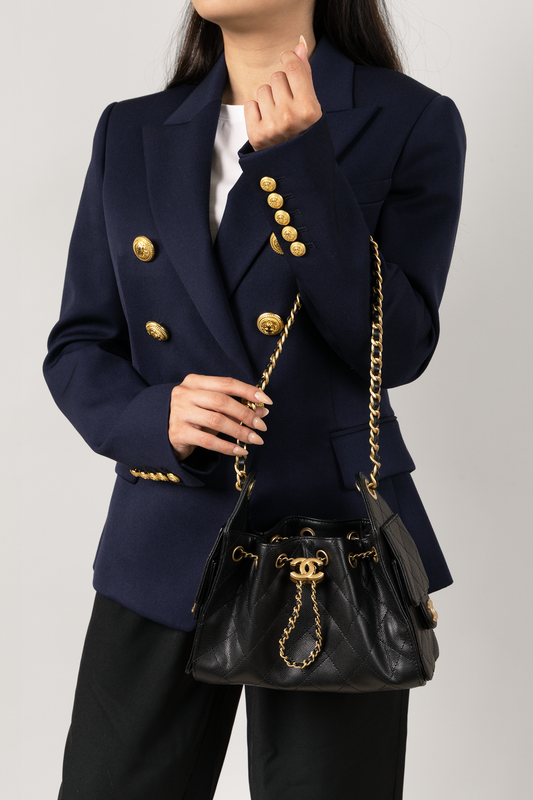 Chanel Black Mini Hobo 25 Bag