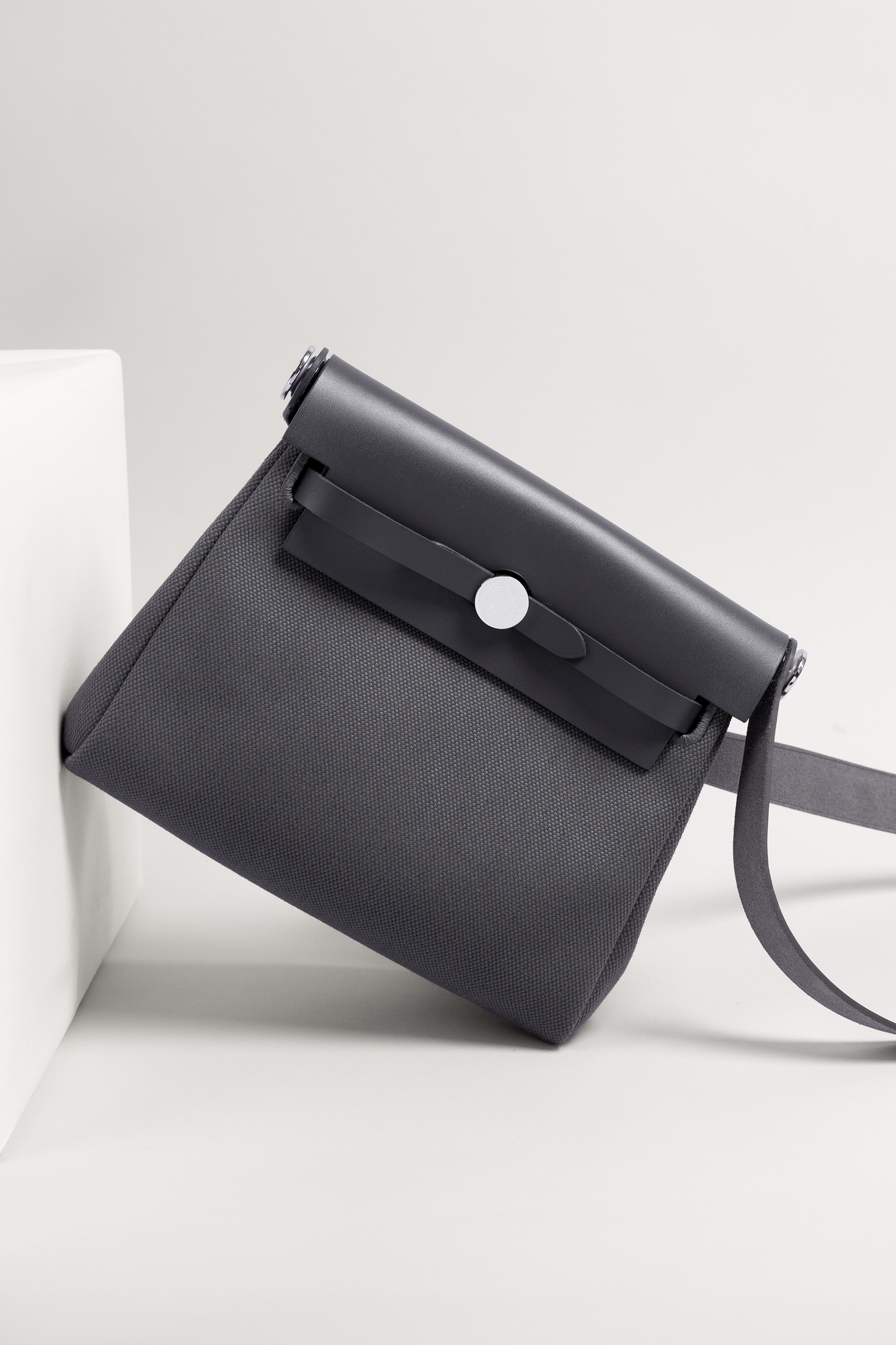 Hermès Mini Herbag in Ardoise PHW