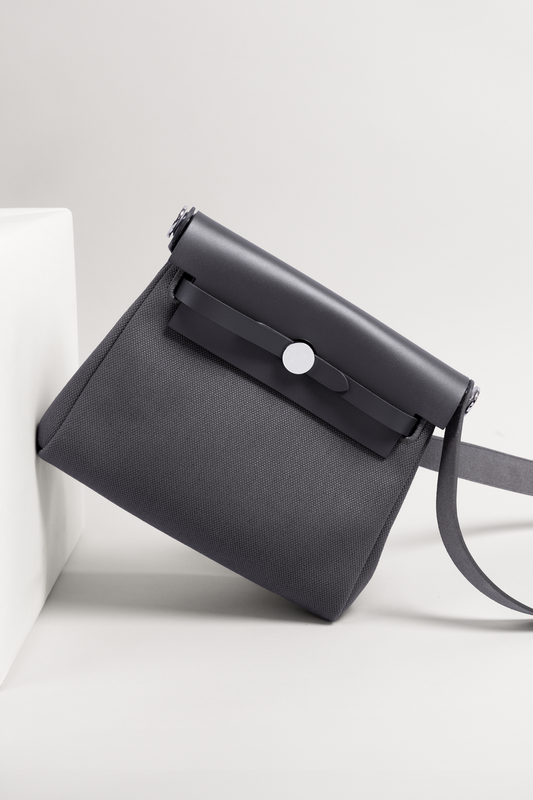 Hermès Mini Herbag in Ardoise PHW