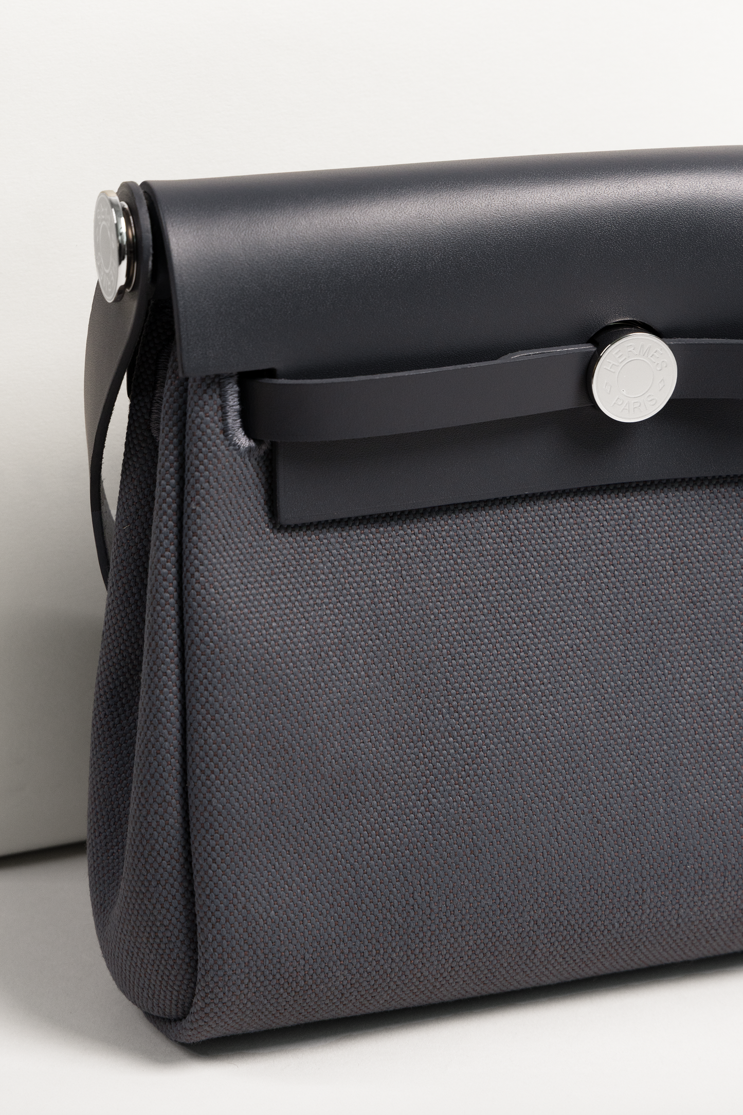 Hermès Mini Herbag in Ardoise PHW