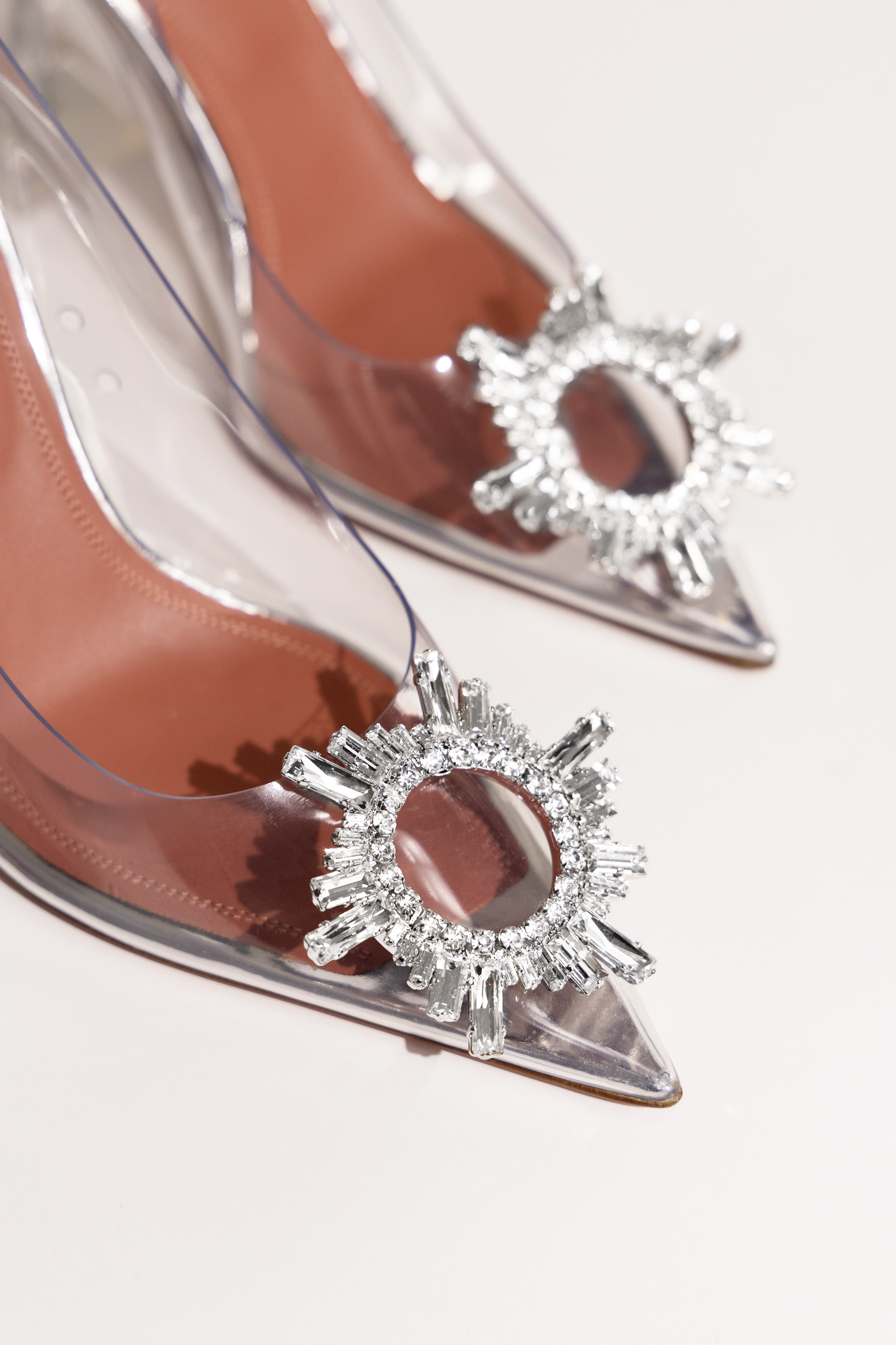 Amina Muaddi Begum PVC Clear Pumps