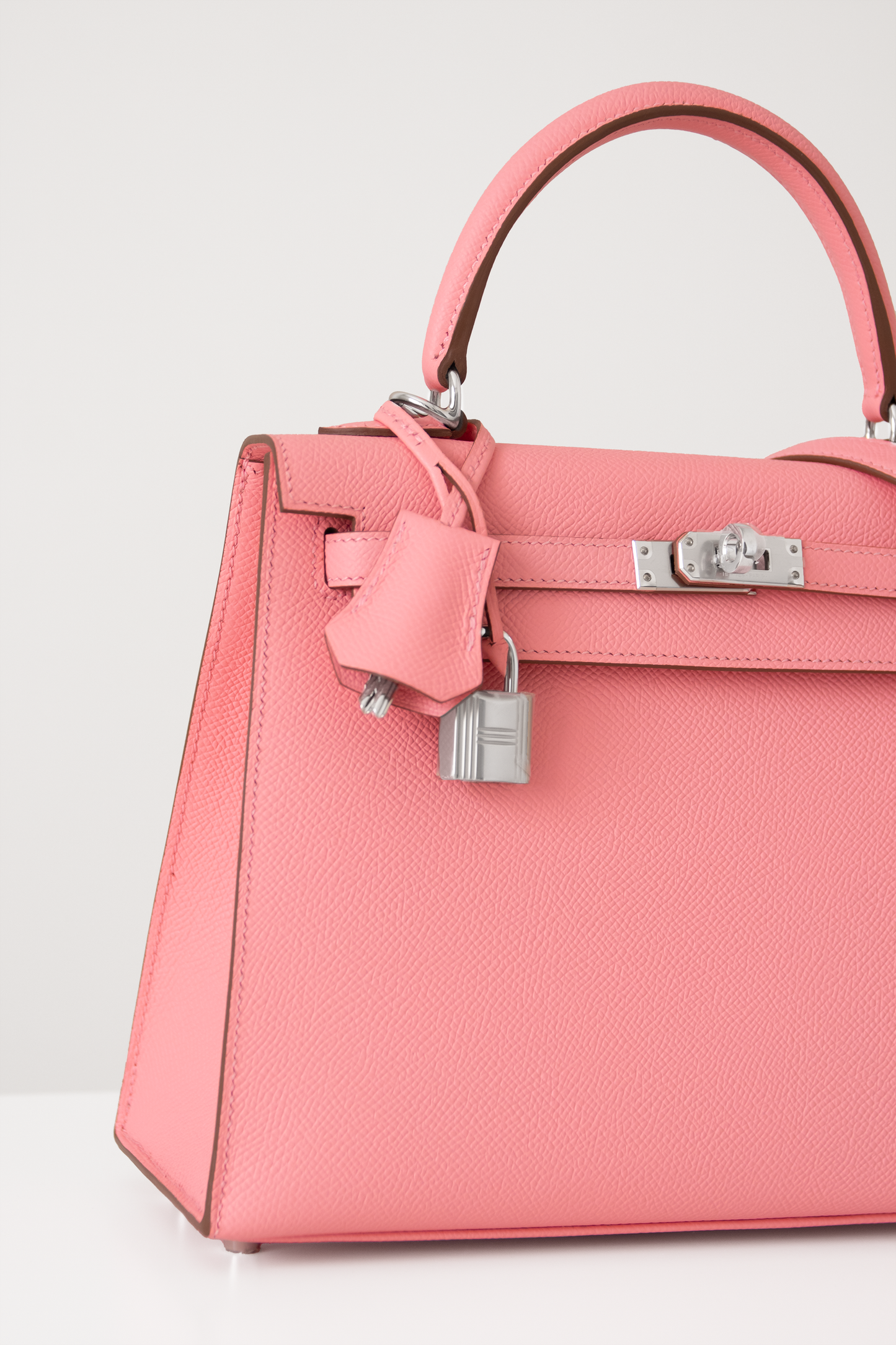 Hermès Kelly 25 Epsom in Rose Confetti PHW
