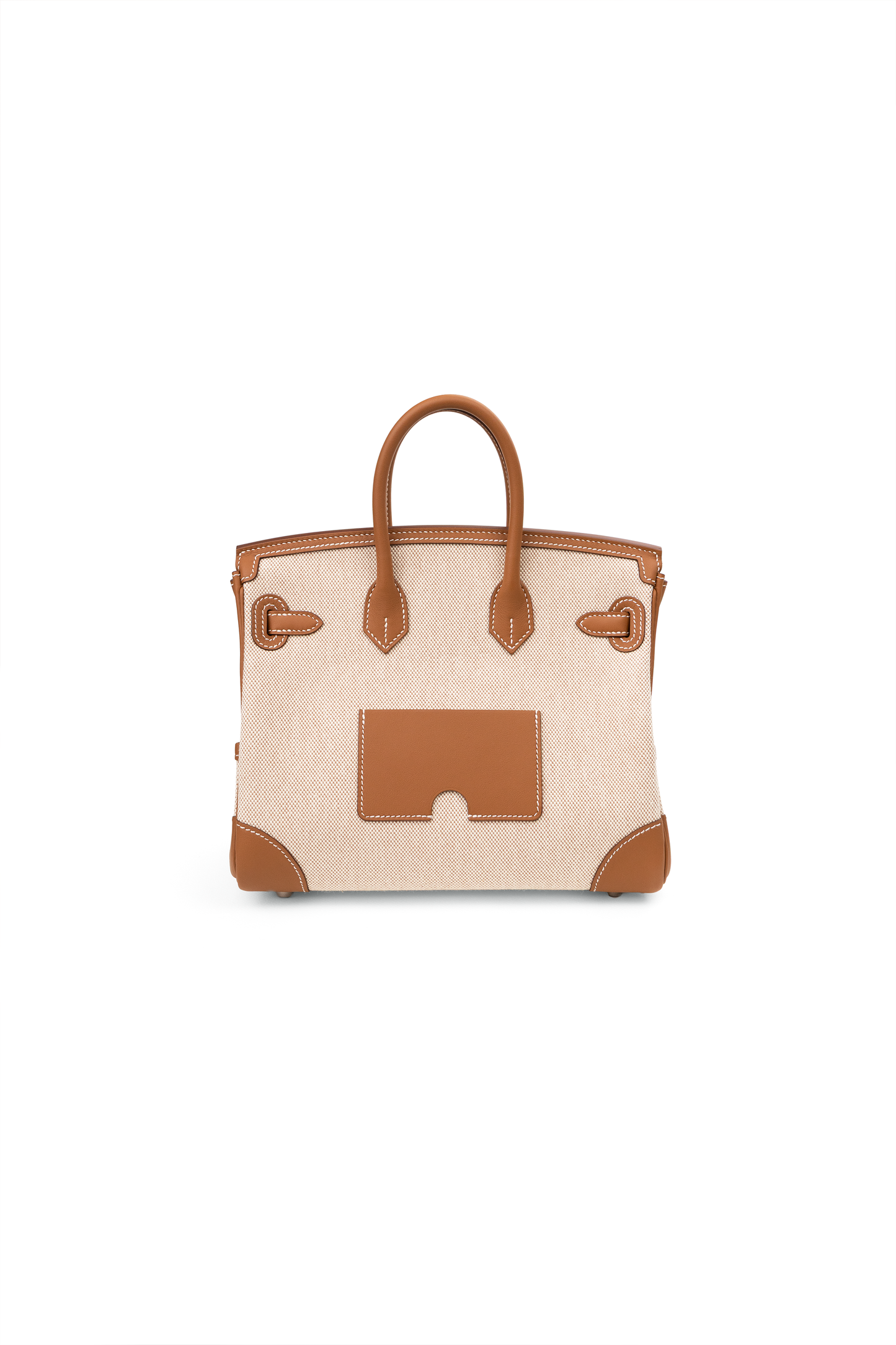 Hermès Birkin 25 Cargo Canvas/Swift Calfskin in Ecru Beige/Gold PHW