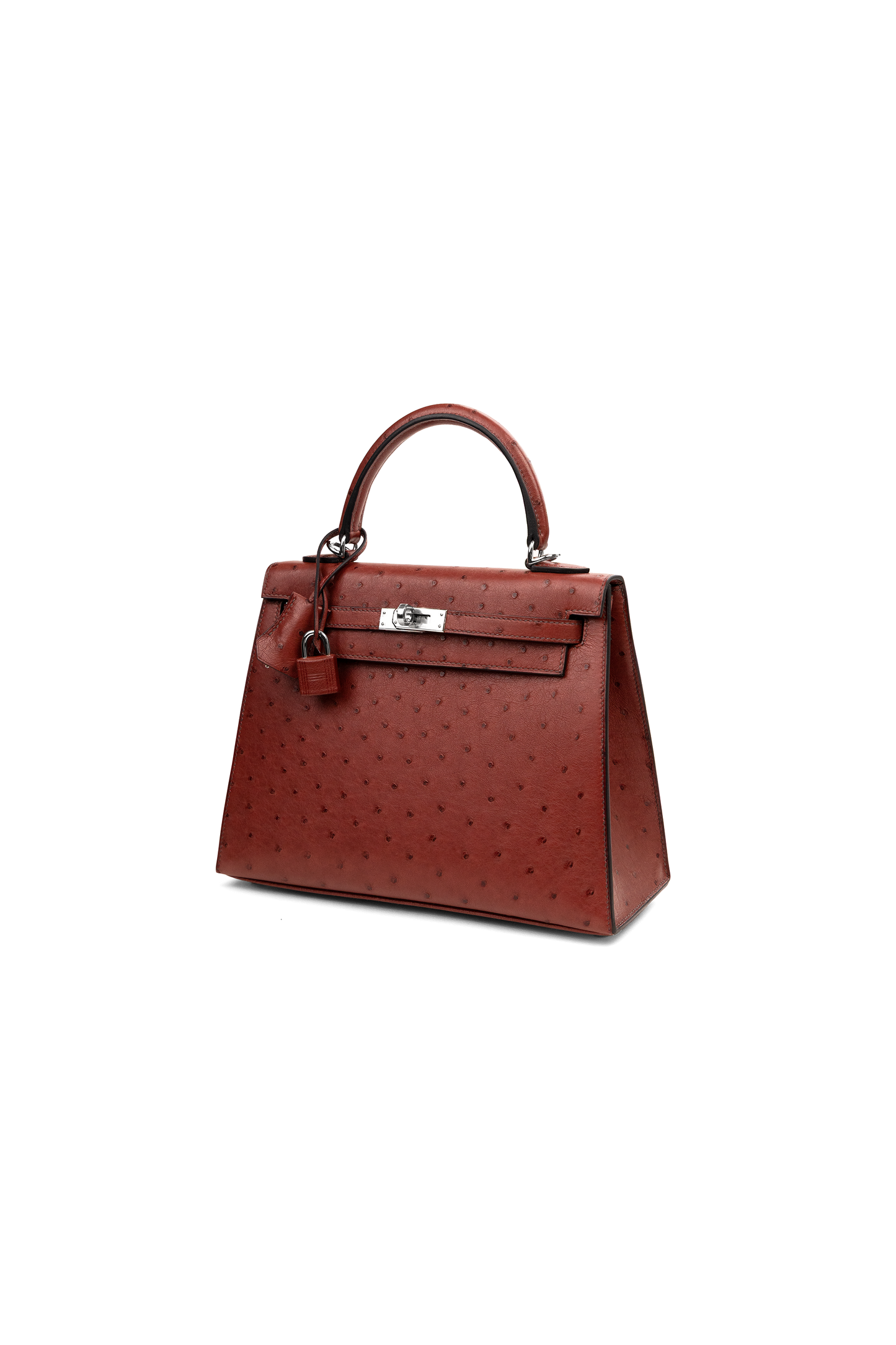 Hermès Kelly 25 Ostrich in Rouge H PHW