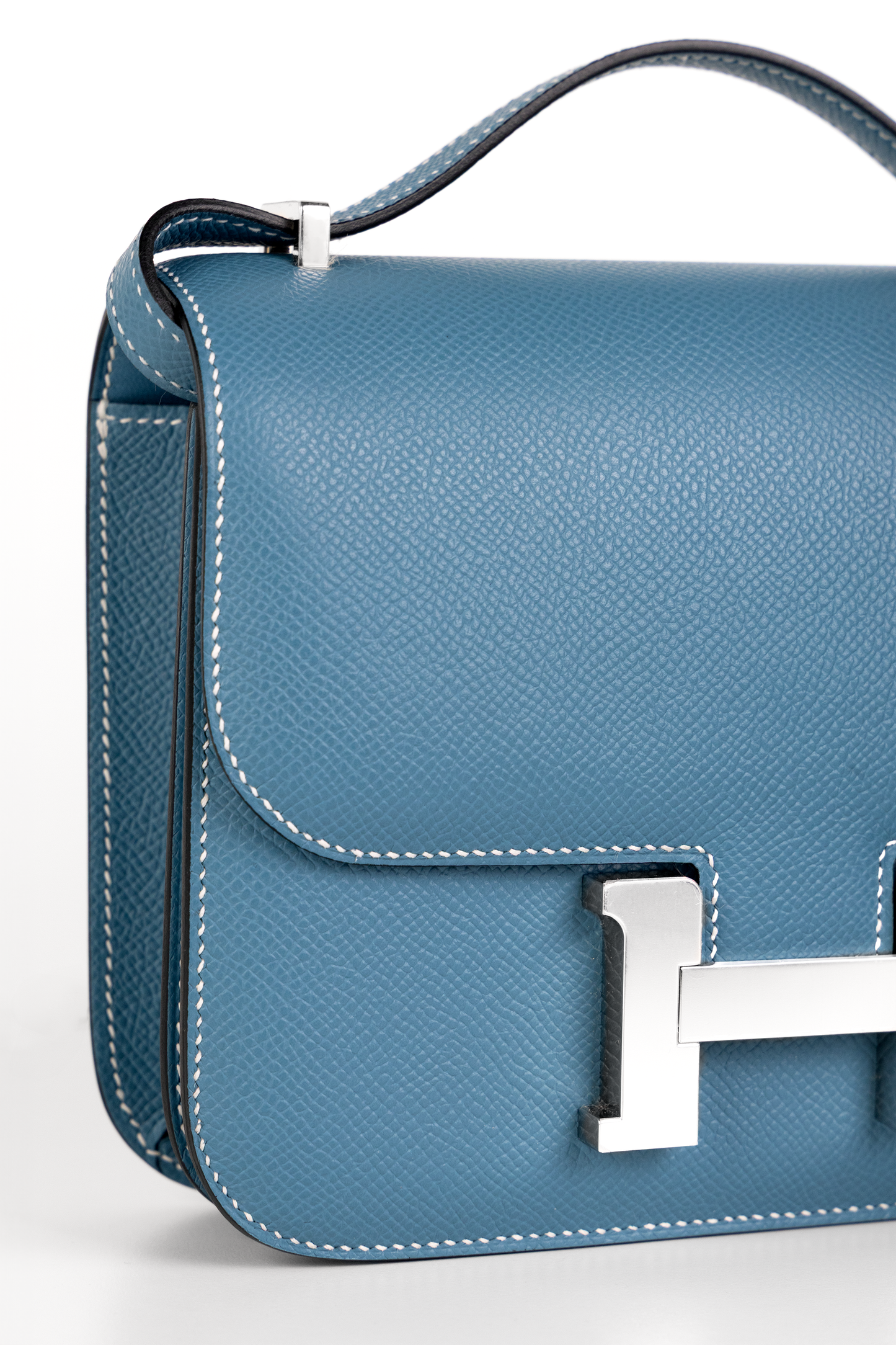 Hermès Constance 18 Epsom in New Blue Jean PHW