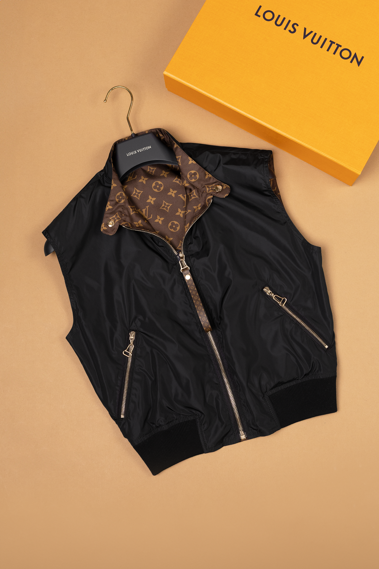 Louis Vuitton Reversible Monogram Gilet in Black