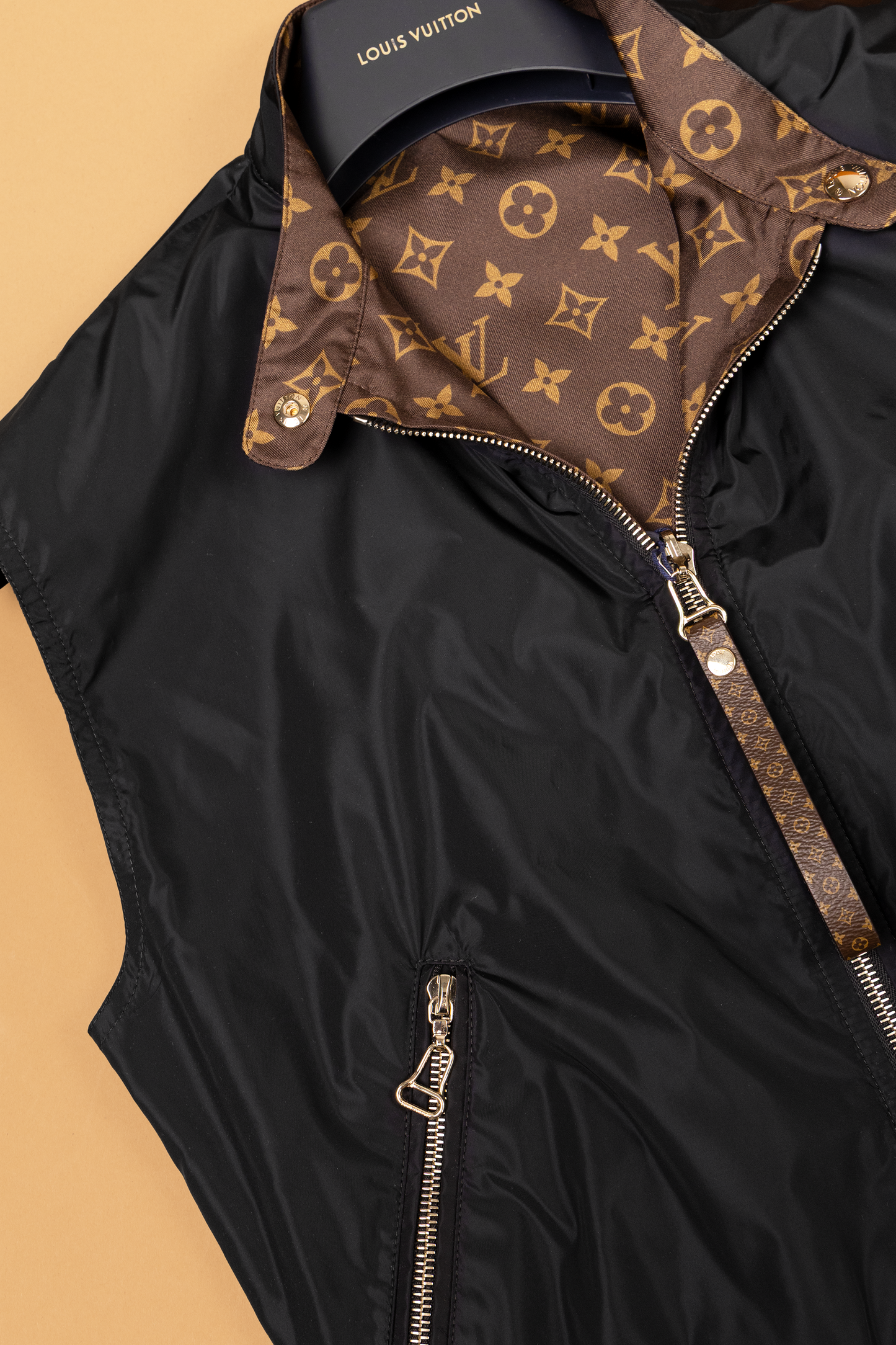 Louis Vuitton Reversible Monogram Gilet in Black