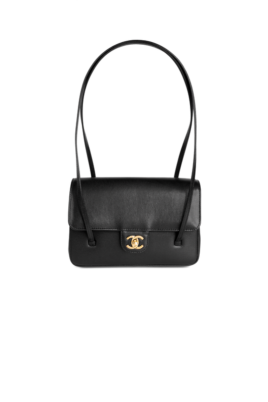 Chanel Small Caviar Preppy Bag in Black