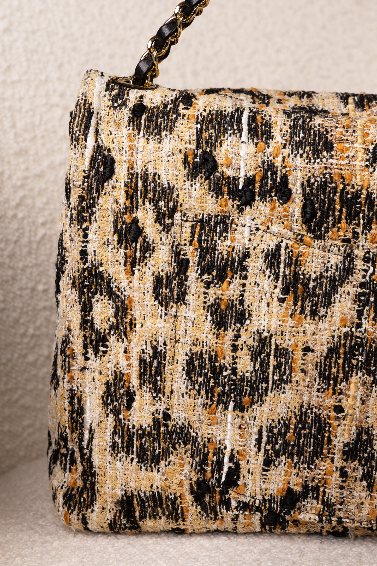 Chanel Tweed Leopard Print Flap Bag