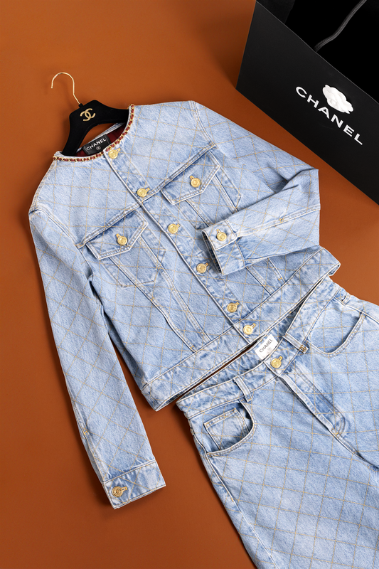 Chanel Blue Denim Jacket & Jeans
