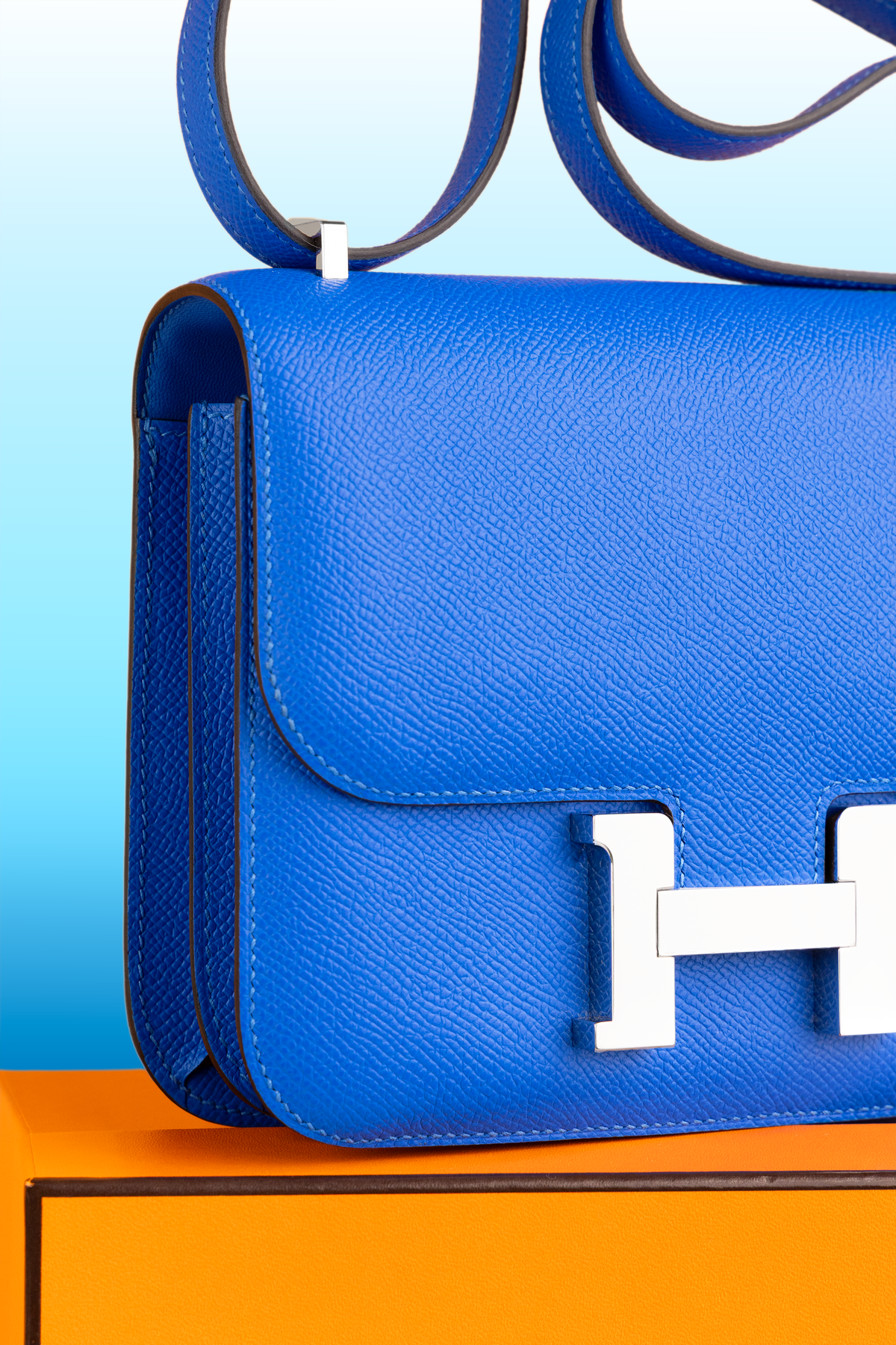 Hermès Constance 18 Epsom in Bleu Hydra PHW