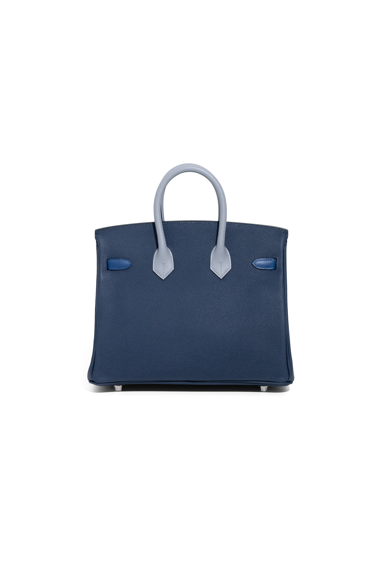 Hermès Birkin 25 Epsom Tricolor in Deep Blue/Blue Hydra/Black PHW
