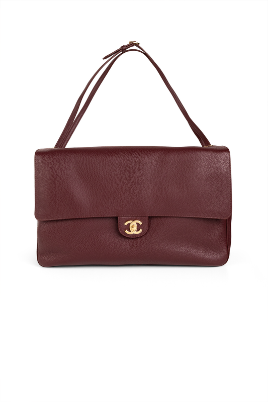 Chanel Maxi Flap Bag in Burgundy