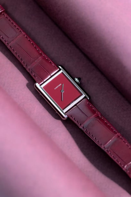 Cartier Tank Must Watch in Red
