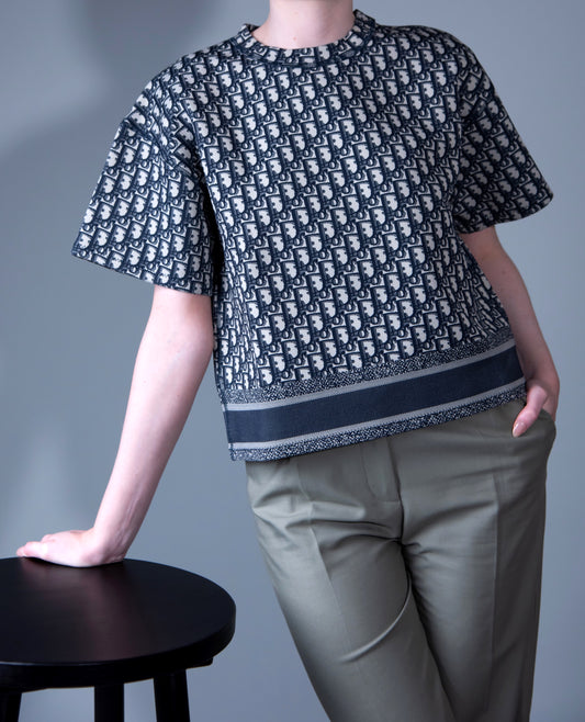 Dior Navy Oblique T-Shirt