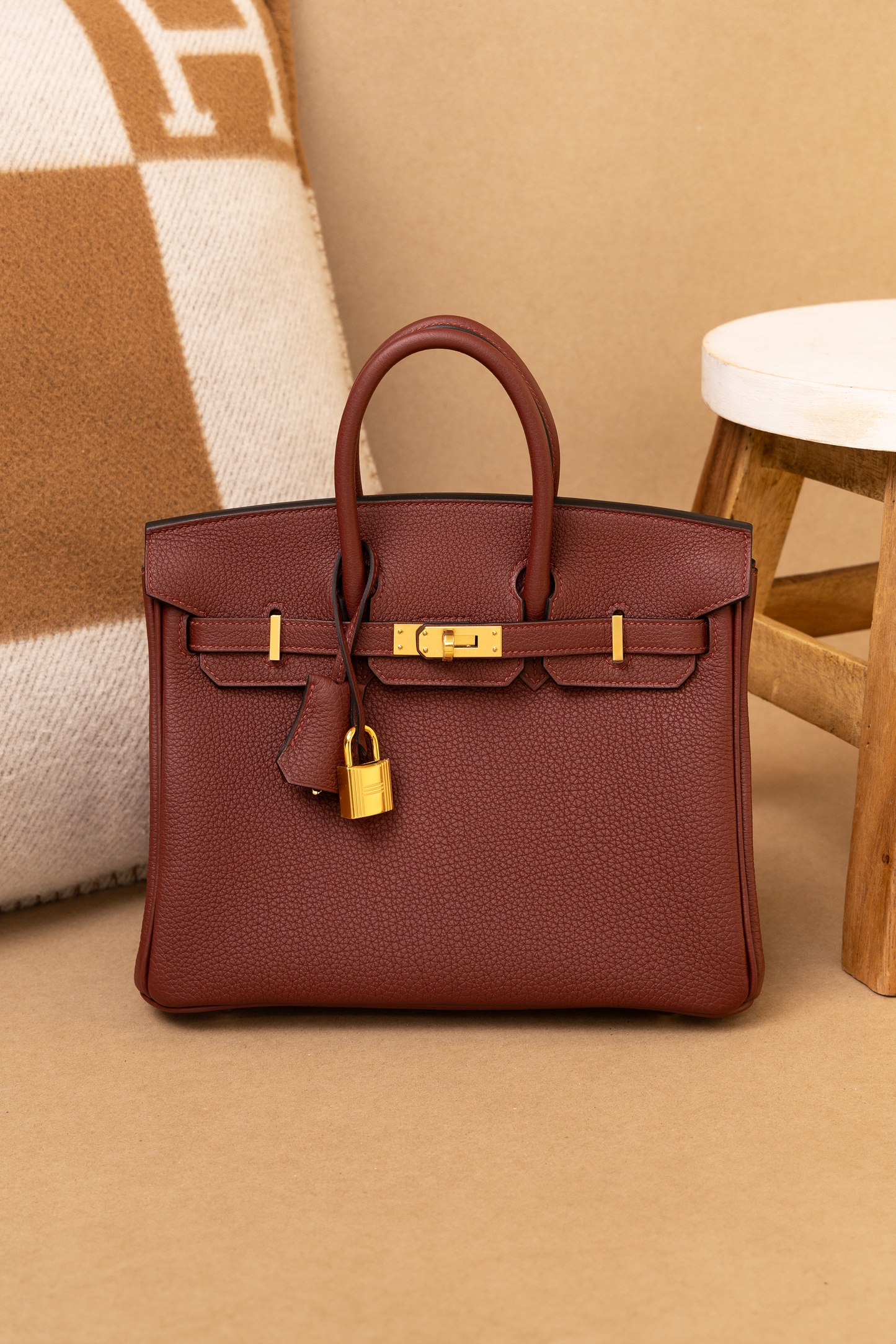 Hermès Birkin 25 Togo in Rouge H GHW