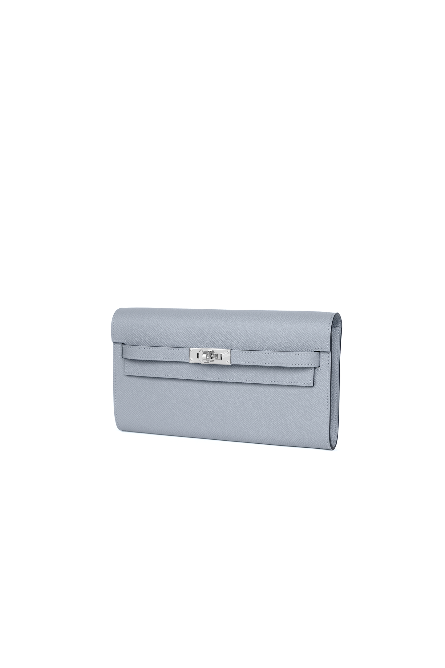 Hermès Kelly Wallet To Go Epsom in Gris Pantin PHW