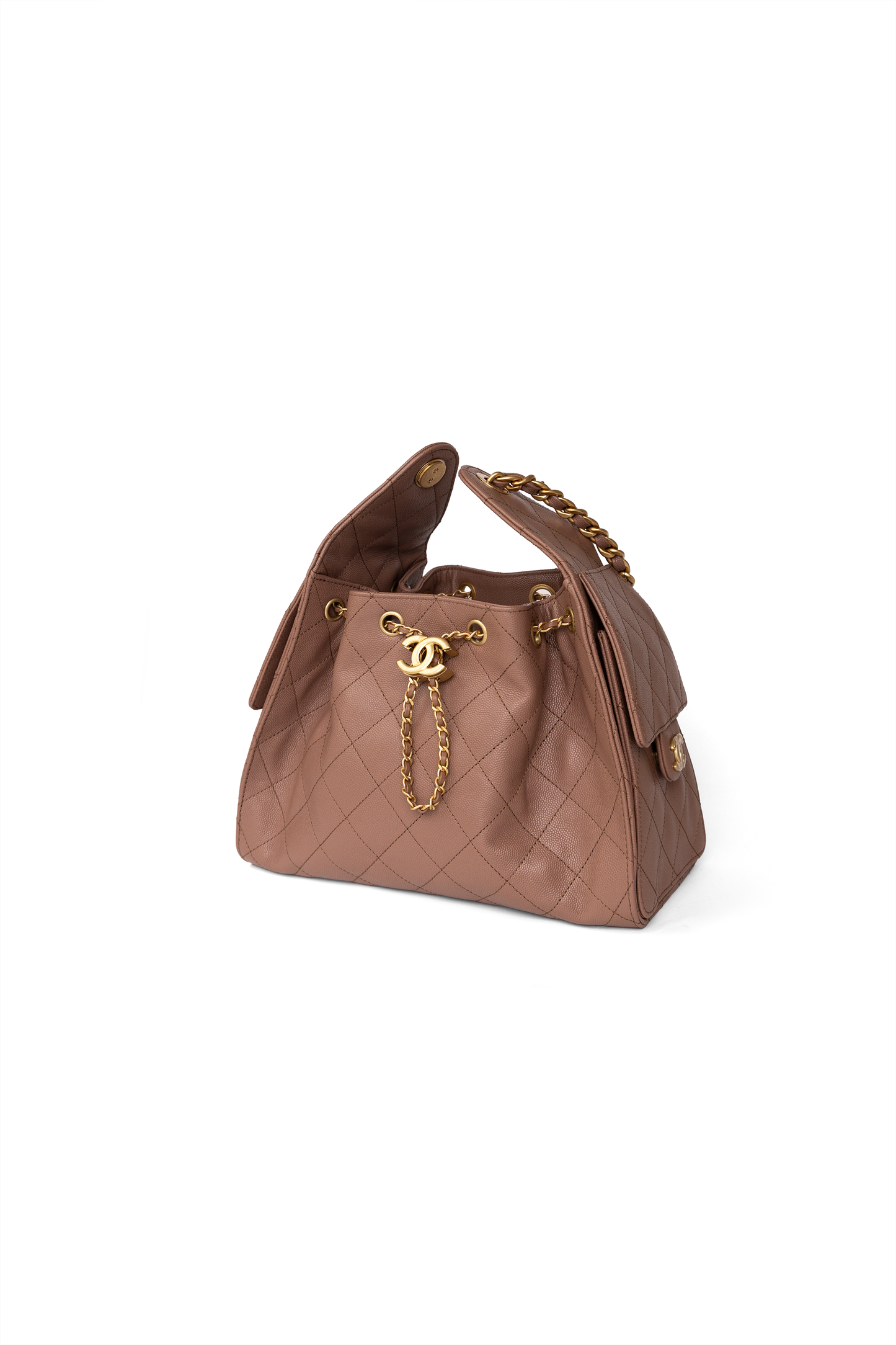 Chanel Small Hobo 25 Bag in Mocha