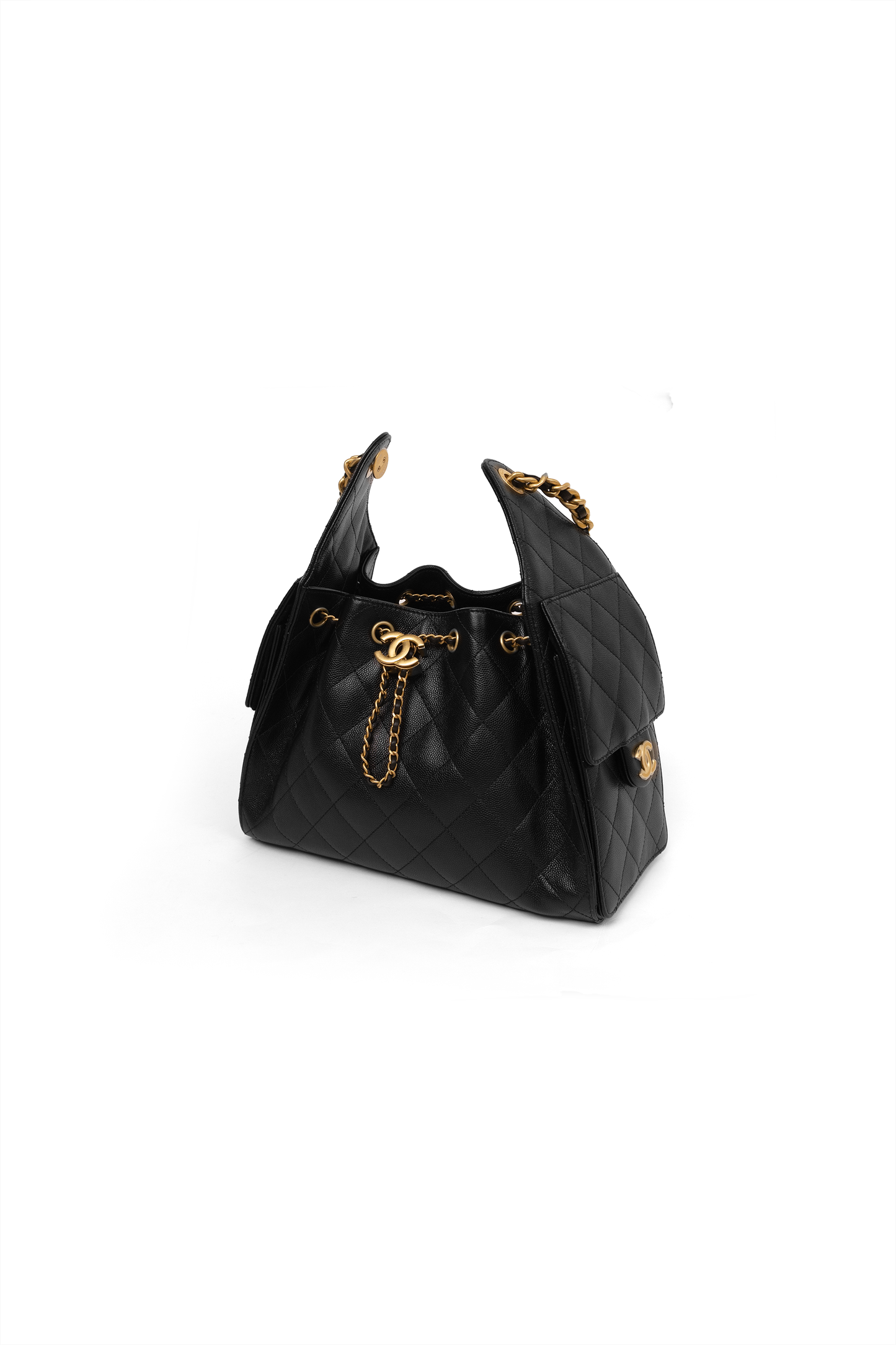 Chanel Mini Hobo 25 Bag in Black