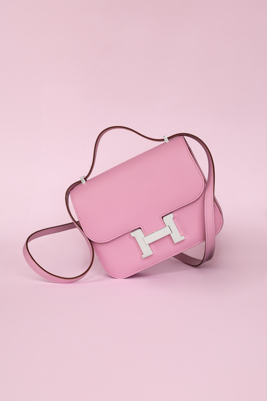 Hermès Constance 18 Epsom in Mauve Sylvestre PHW