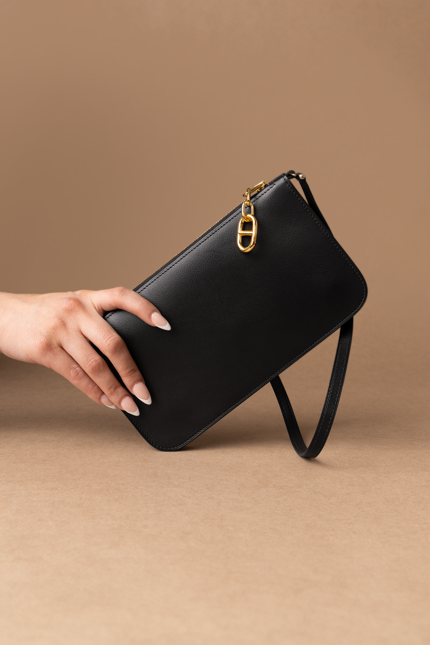 Hermès Zipengo Chaine D'ancre To Go Black Pouch GHW