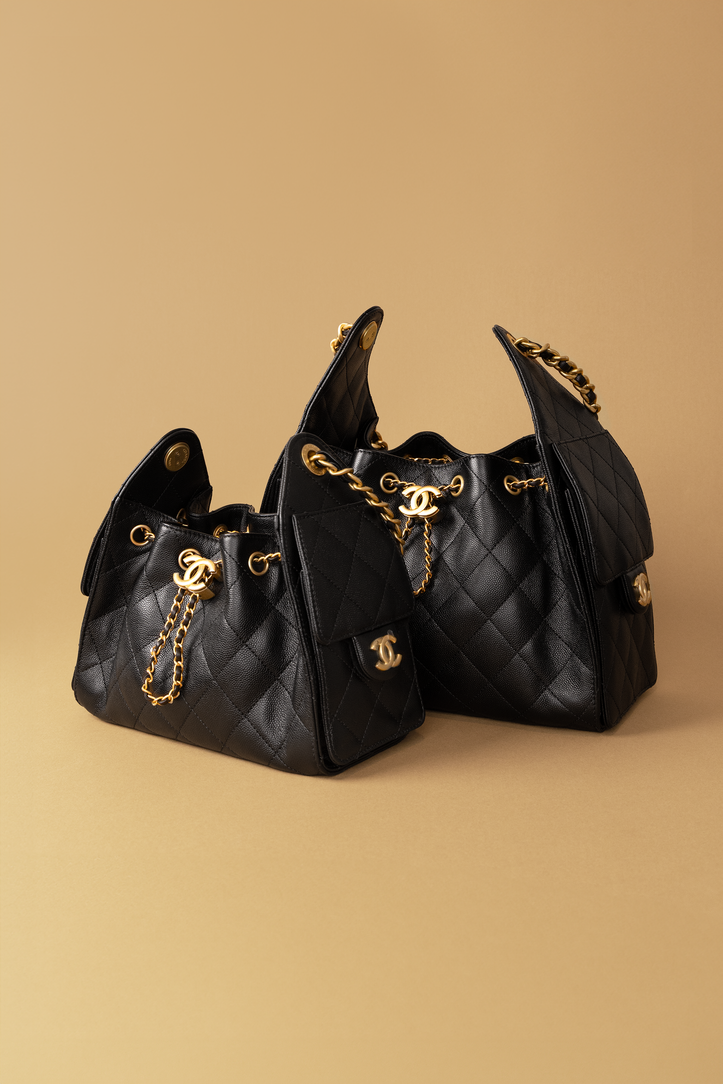 Chanel Mini & Small Black Hobo Bag
